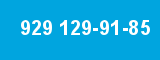 929 129-91-85 929 129-91-85